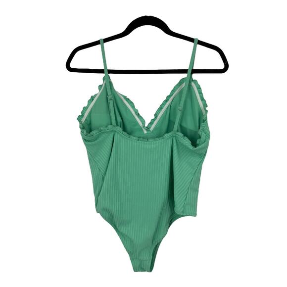 Vero Moda swimsuit Flow One piece bathing suit light green size X-Large XL - Picture 4 of 7